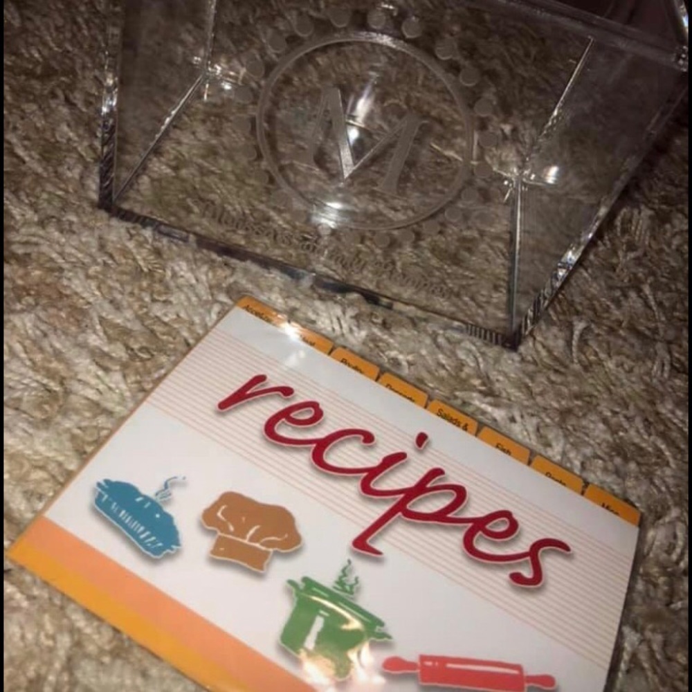 Monogram recipe box